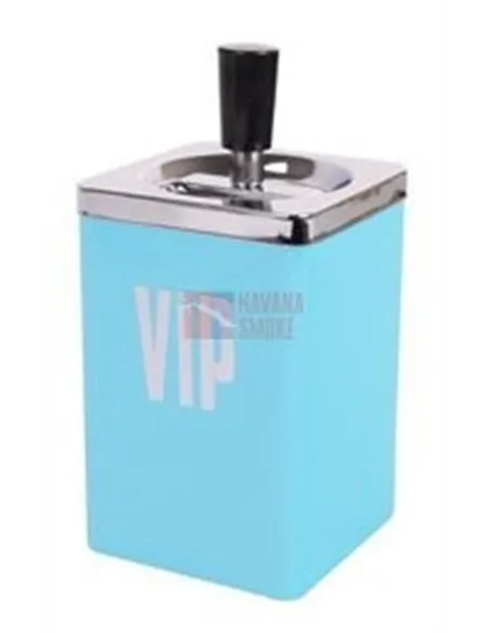 22493 Пепельница вращающаяся VIP бирюзовая квадратная *SUPERSALE*