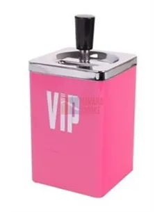 22496 Пепельница вращающаяся VIP розовая квадратная *SALE*