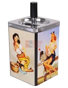 22542 Пепельница вращающаяся квадратная "Brandy"