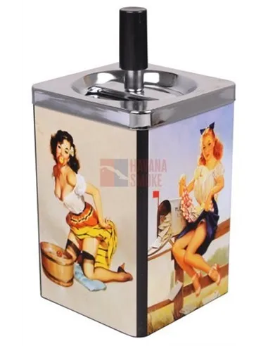 22542 Пепельница вращающаяся квадратная "Brandy"