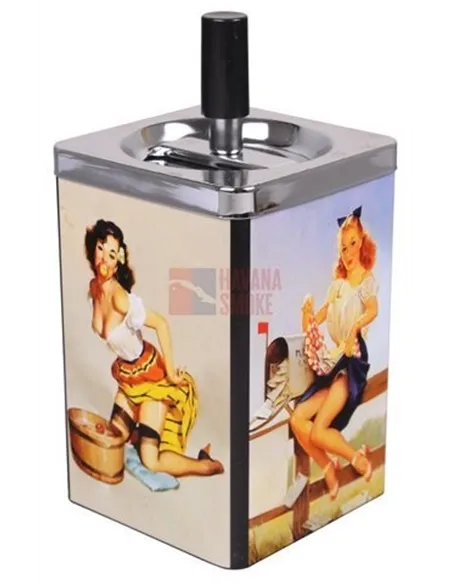 22542 Пепельница вращающаяся квадратная "Brandy"