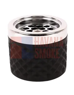 22835 Пепельница настольная стекло черная 90 мм