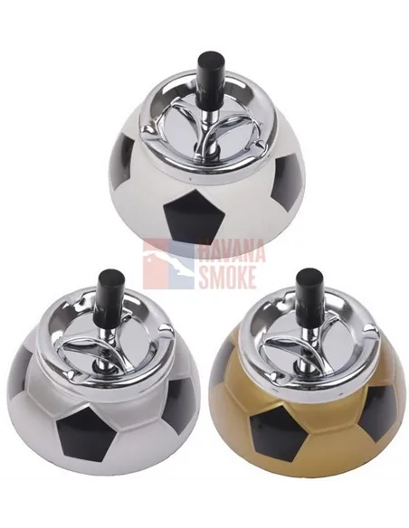 23197 Пепельница вращающаяся футбол набор 3 штуки (золотая,белая, серебристая) *SUPERSALE*