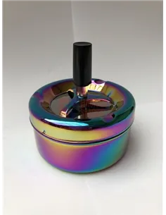 37001 Пепельница вращающаяся 90 мм радужная