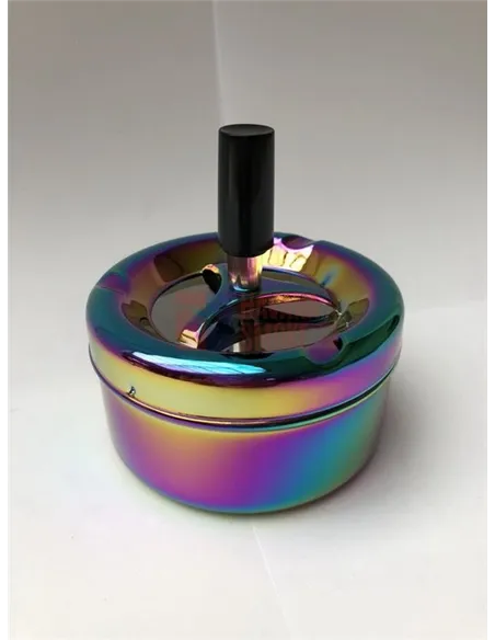 37001 Пепельница вращающаяся 90 мм радужная