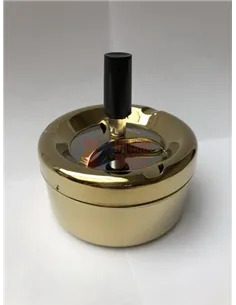 37002 Пепельница вращающаяся 90 мм золотая