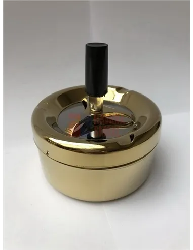 37002 Пепельница вращающаяся 90 мм золотая