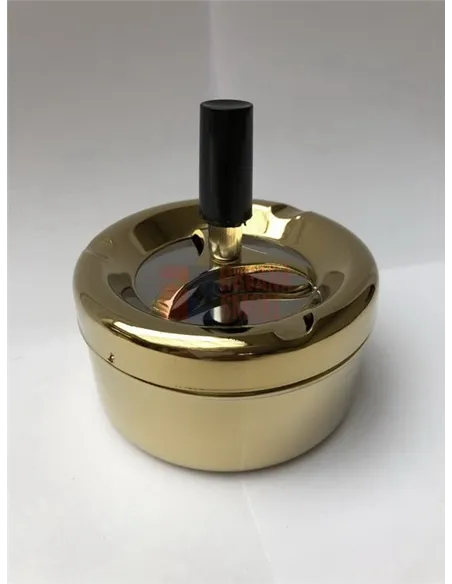 37002 Пепельница вращающаяся 90 мм золотая