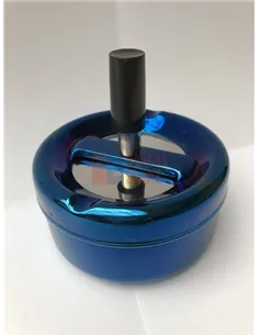 37003 Пепельница вращающаяся 90 мм синий металлик