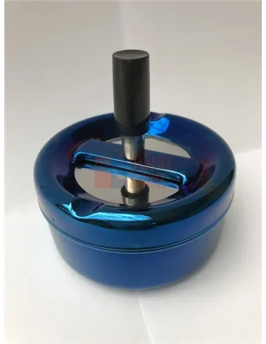 37003 Пепельница вращающаяся 90 мм синий металлик
