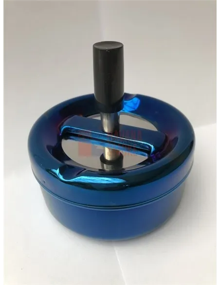 37003 Пепельница вращающаяся 90 мм синий металлик