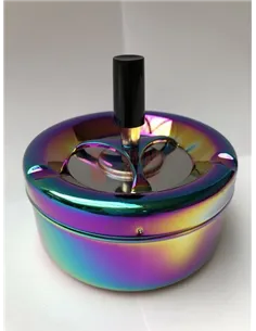 37011 Пепельница вращающаяся 110 мм радужная