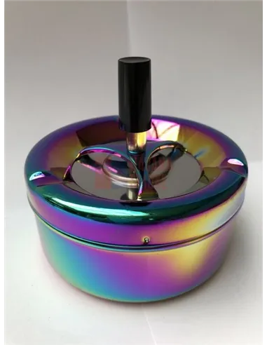 37011 Пепельница вращающаяся 110 мм радужная