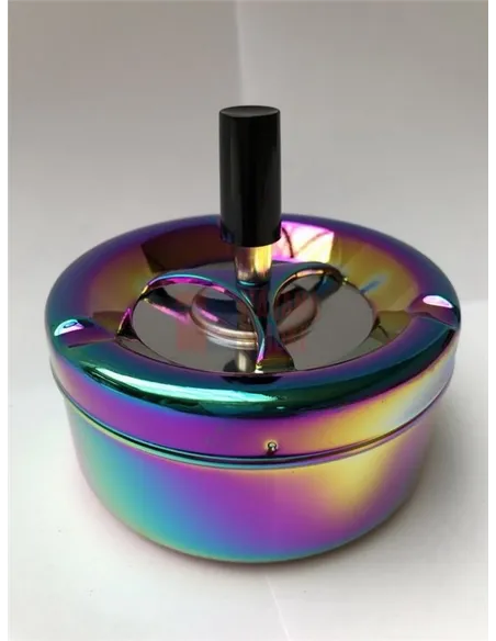 37011 Пепельница вращающаяся 110 мм радужная