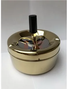 37012 Пепельница вращающаяся 110 мм золотая