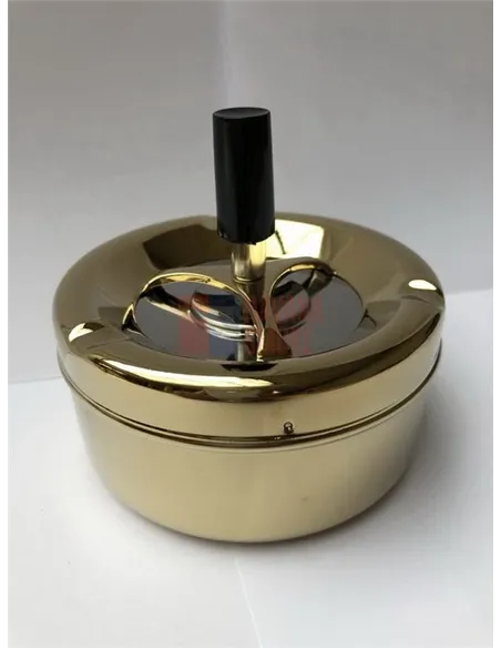 37012 Пепельница вращающаяся 110 мм золотая