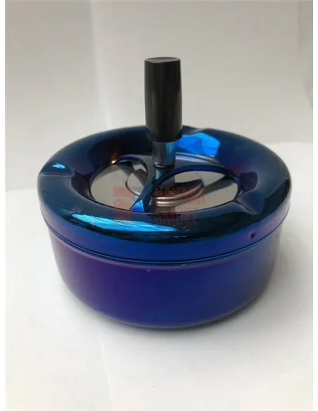 37013 Пепельница вращающаяся 110 мм синий металлик