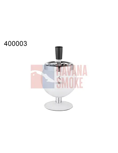 400003 Пепельница вращающаяся белая