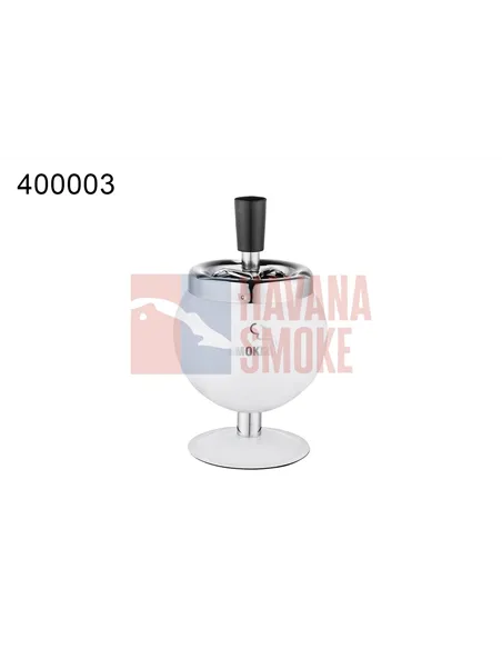 400003 Пепельница вращающаяся белая