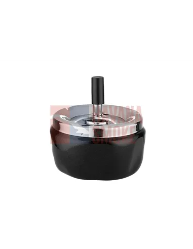 400005 Пепельница вращающаяся черная, диам. 125мм *SALE*