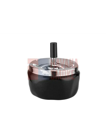 400005 Пепельница вращающаяся черная, диам. 125мм *SALE*