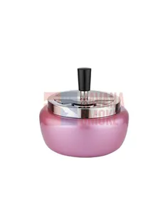 400007 Пепельница вращающаяся розовый металлик 125 мм