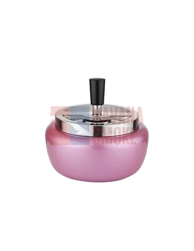 400007 Пепельница вращающаяся розовый металлик 125 мм