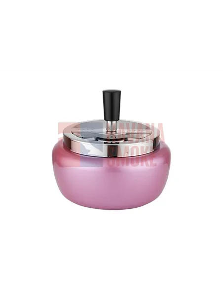 400007 Пепельница вращающаяся розовый металлик 125 мм
