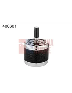 400601А Пепельница вращающаяся черная кроко 80 мм