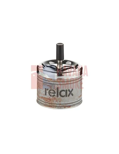 400615 Пепельница вращающаяся серая 9см