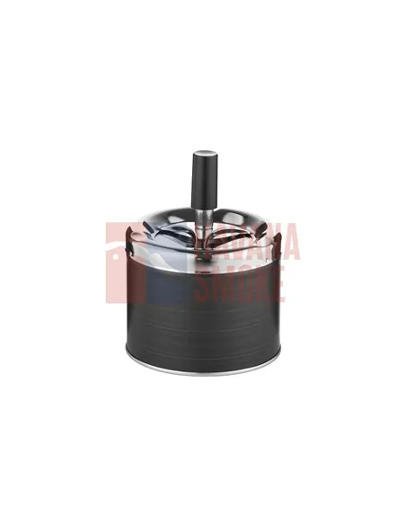 400616 Пепельница вращающаяся черная матовая 9см