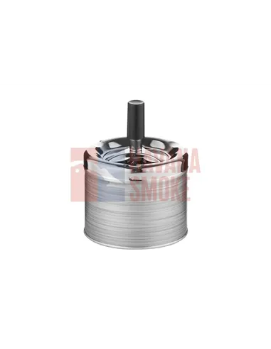 400617 Пепельница вращающаяся серая матовая 9см