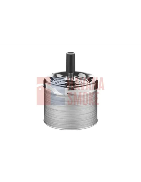 400617 Пепельница вращающаяся серая матовая 9см