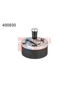 40093А Пепельница вращающаяся черная матовая 90 мм