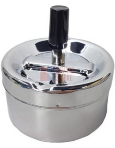 06001 Пепельница вращающаяся 95 мм хром - купить в интернет-магазине Havana Smoke