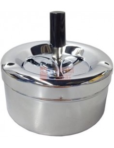 06003 Пепельница вращающаяся 110 мм хром - купить в интернет-магазине Havana Smoke