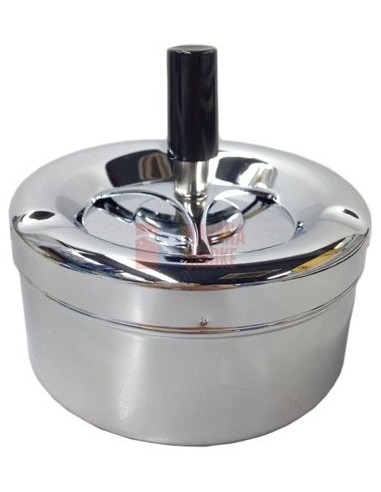 06003 Пепельница вращающаяся 110 мм хром - купить в интернет-магазине Havana Smoke