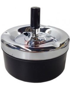 06004 Пепельница вращающаяся 110 мм черная - купить в интернет-магазине Havana Smoke