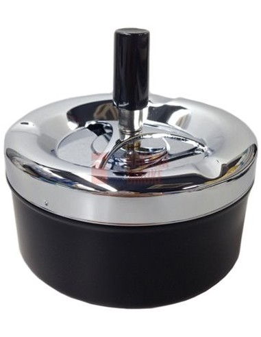 06004 Пепельница вращающаяся 110 мм черная - купить в интернет-магазине Havana Smoke
