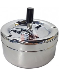 06007 Пепельница вращающаяся 130 мм хром - купить в интернет-магазине Havana Smoke