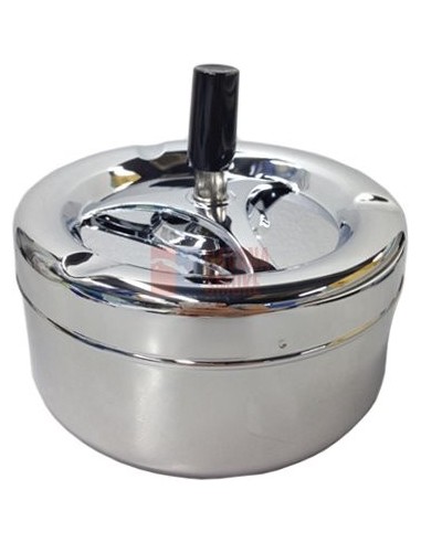 06007 Пепельница вращающаяся 130 мм хром - купить в интернет-магазине Havana Smoke