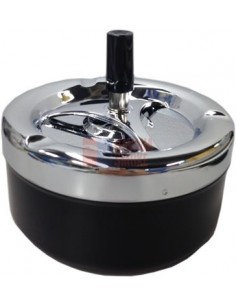 06008 Пепельница вращающаяся 130 мм черная - купить в интернет-магазине Havana Smoke