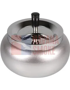 504842 Пепельница вращающаяся Jumbo круглая хром/сильвер 17х10,5 см