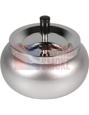 504842 Пепельница вращающаяся Jumbo круглая хром/сильвер 17х10,5 см