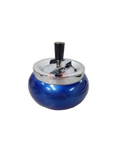 06014 Пепельница вращающаяся 130 мм синий металлик - купить в интернет-магазине Havana Smoke