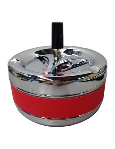 06019 Пепельница вращающаяся 130 мм красная ПВХ - купить в интернет-магазине Havana Smoke