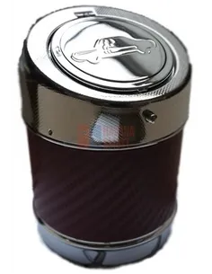 11506 Пепельница для автомобиля металлическая бордовая