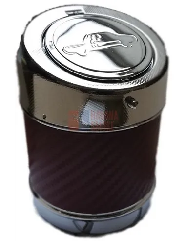 11506 Пепельница для автомобиля металлическая бордовая