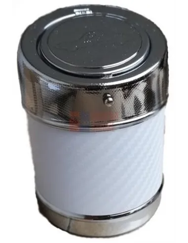 11507 Пепельница для автомобиля металлическая белая