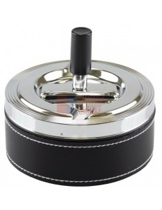 06033 Пепельница вращающаяся 110 мм круглая черная ПВХ - купить в интернет-магазине Havana Smoke